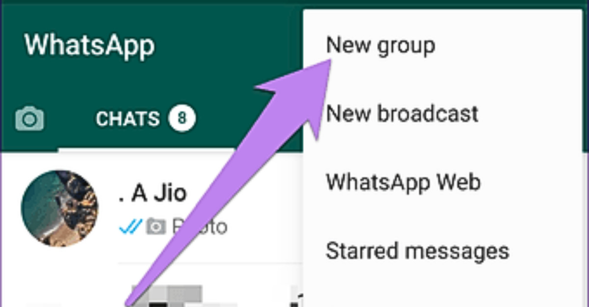 Chọn mục new group