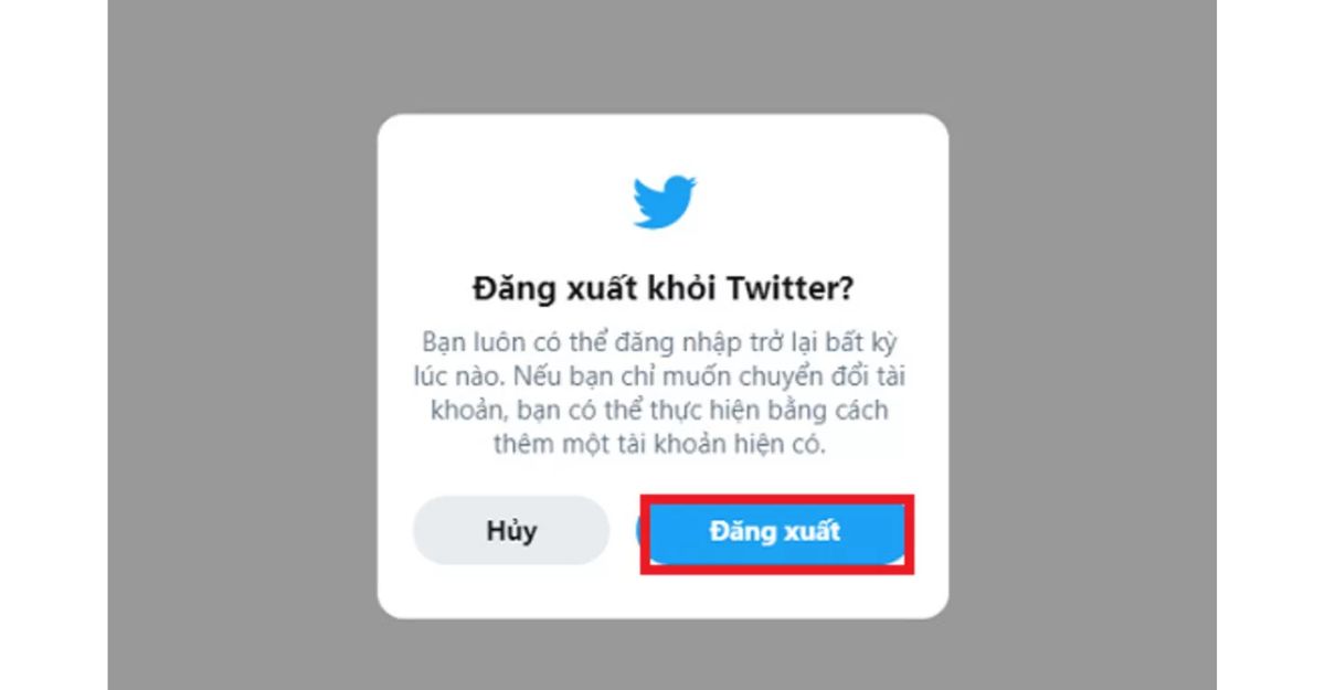 Hướng dẫn cách đăng xuất Twitter trên máy tính