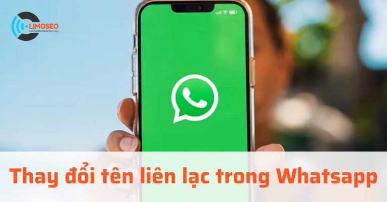 thay đổi tên liên lạc trong Whatsapp