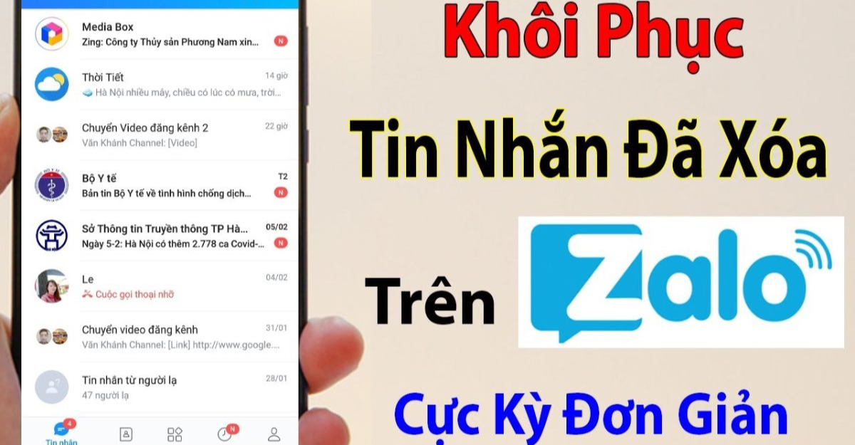 Cách khôi phục tin nhắn Zalo trên điện thoại Iphone
