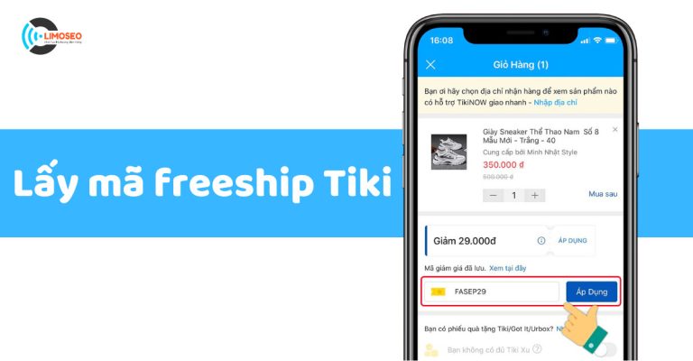 Cách lấy mã freeship Tiki