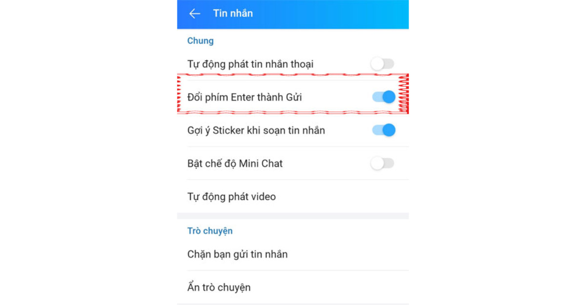 Cách xuống dòng trong Zalo trên điện thoại Android