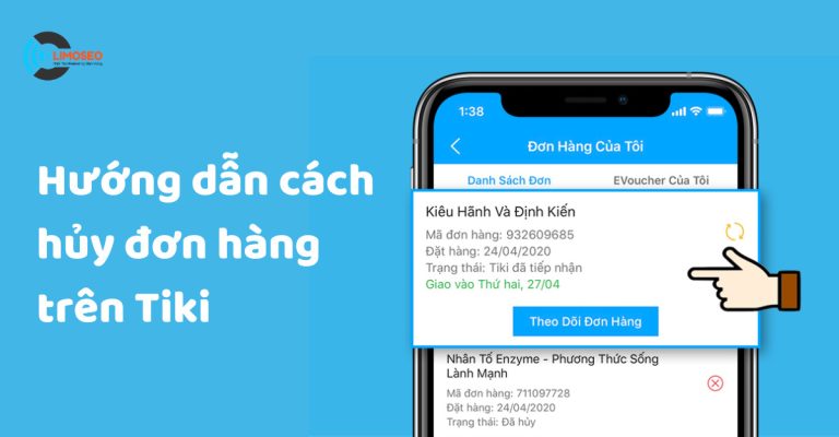 Hướng dẫn cách hủy đơn hàng trên Tiki