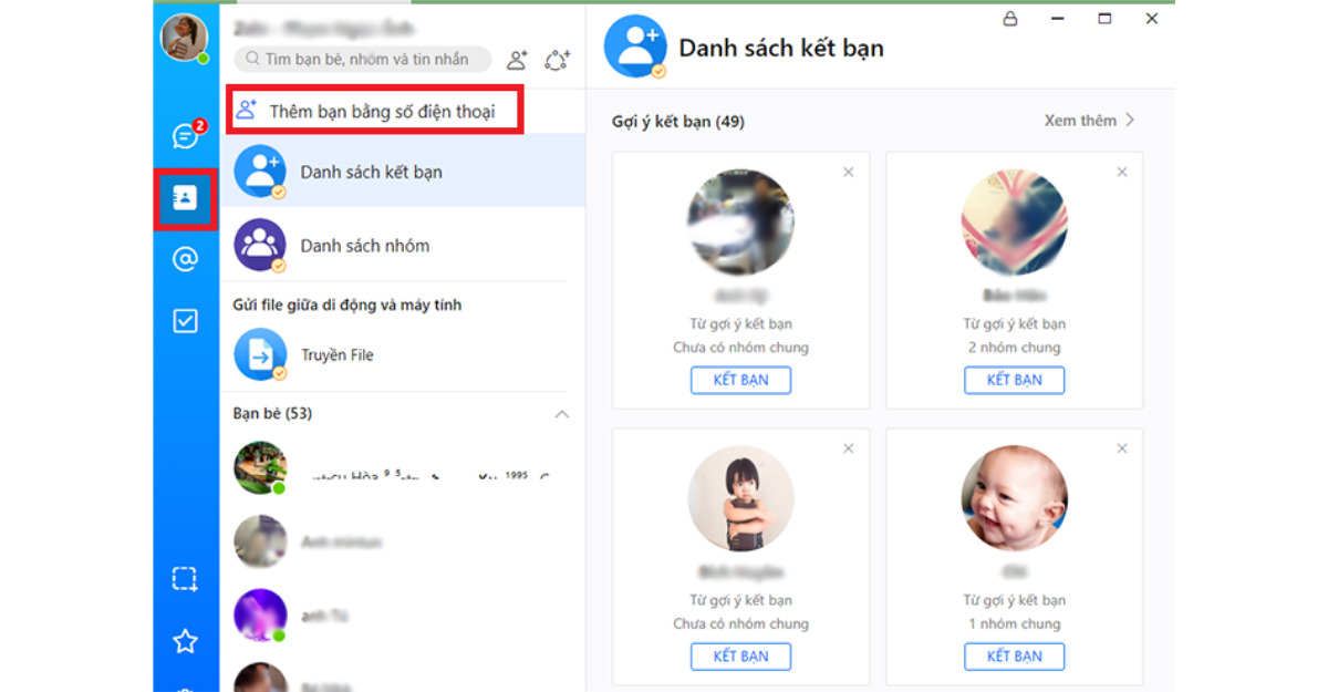 Sự hạn chế khi dùng phương pháp kết bạn thủ công trên Zalo