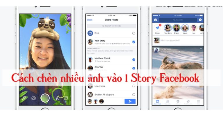 cách đăng nhiều ảnh lên story facebook