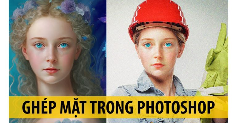 cách ghép mặt trong Photoshop