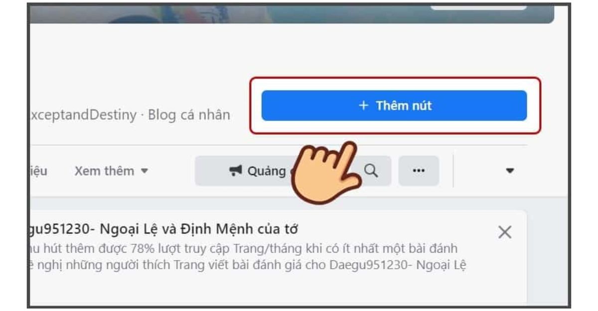 Cách tạo nút theo dõi trên Fanpage bằng máy tính
