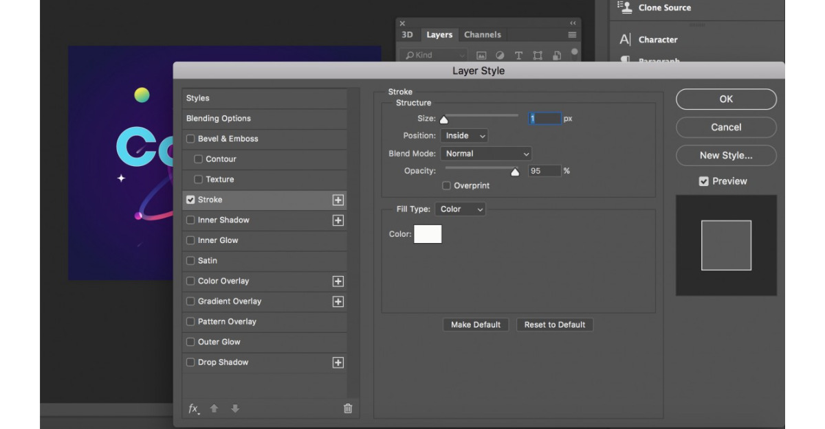 Cách thêm viền chữ trong Photoshop với văn bản có thể chỉnh sửa
