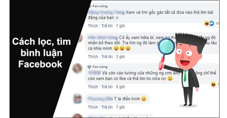 cách tìm bình luận trên facebook