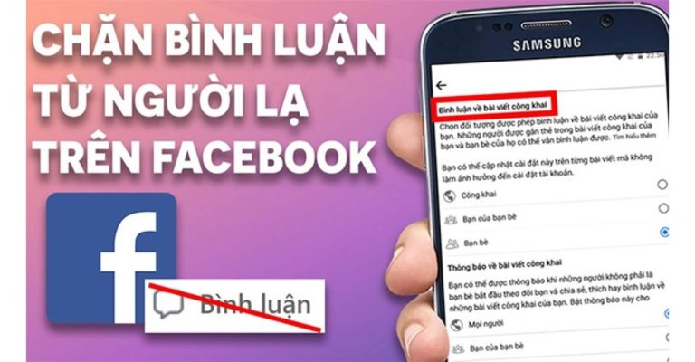 chặn người lạ bình luận trên facebook