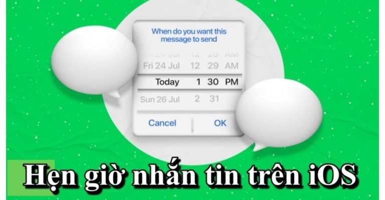 hẹn giờ gửi tin nhắn messenger trên iphone