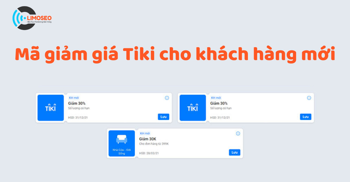 mã giảm giá Tiki cho khách hàng mới