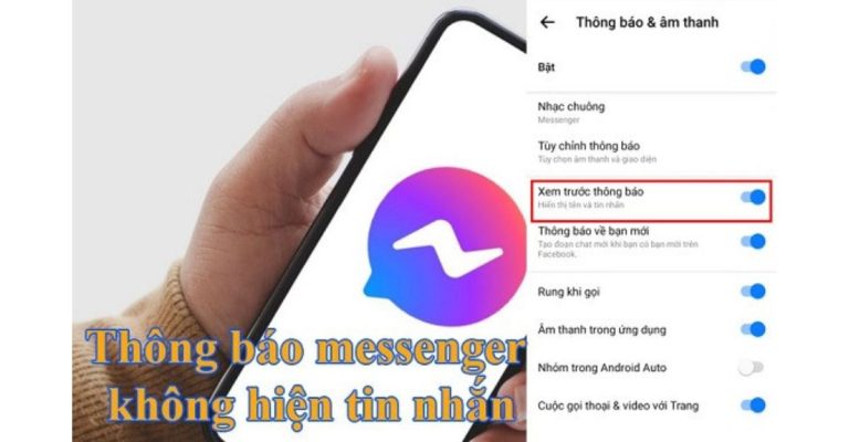 tại sao messenger không hiển thị tin nhắn