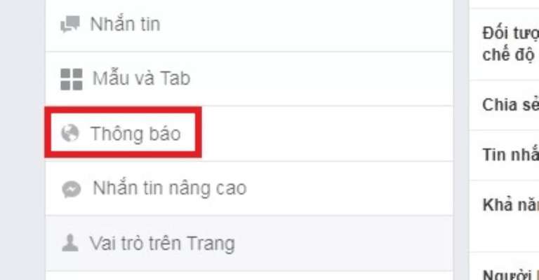 tắt thông báo fanpage trên điện thoại limoseo