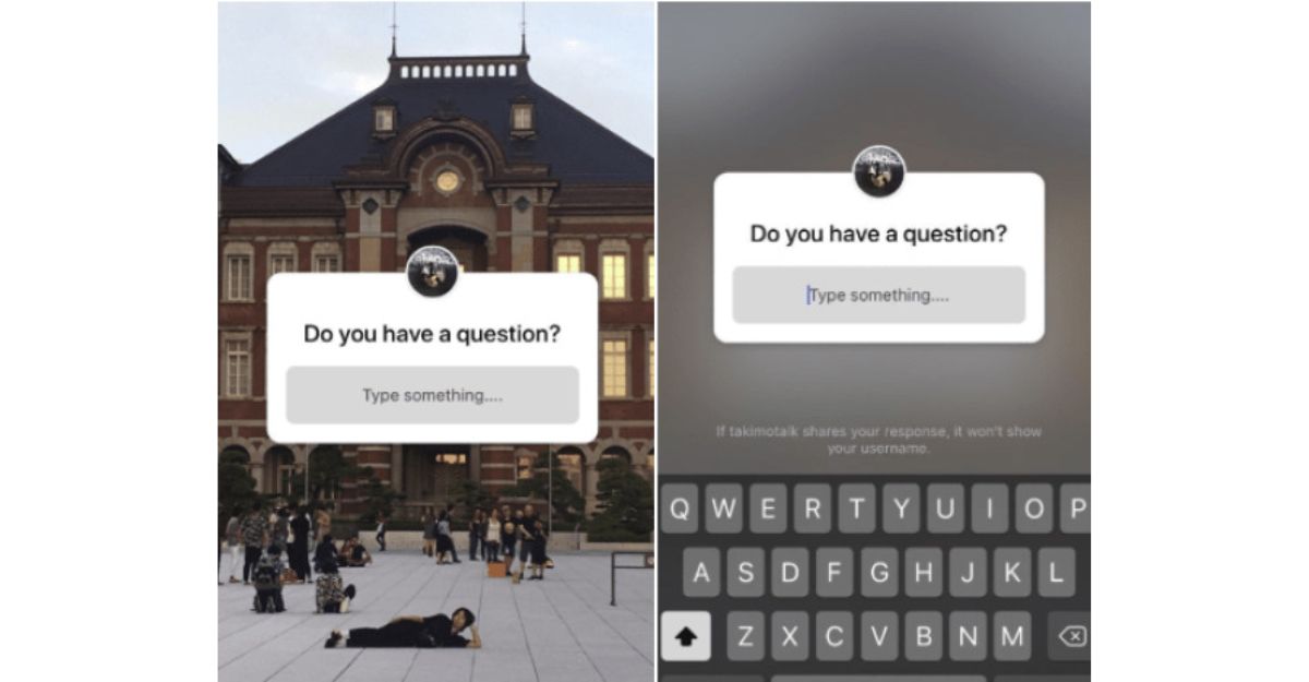Trả lời câu hỏi trên story Facebook dưới dạng Câu hỏi