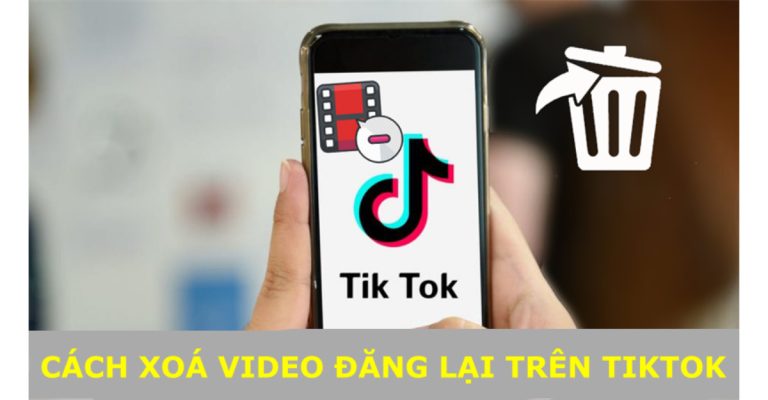 xoá video đã đăng lại trên tiktok
