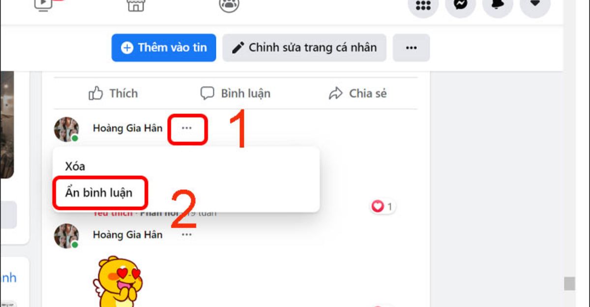 ẩn bình luận