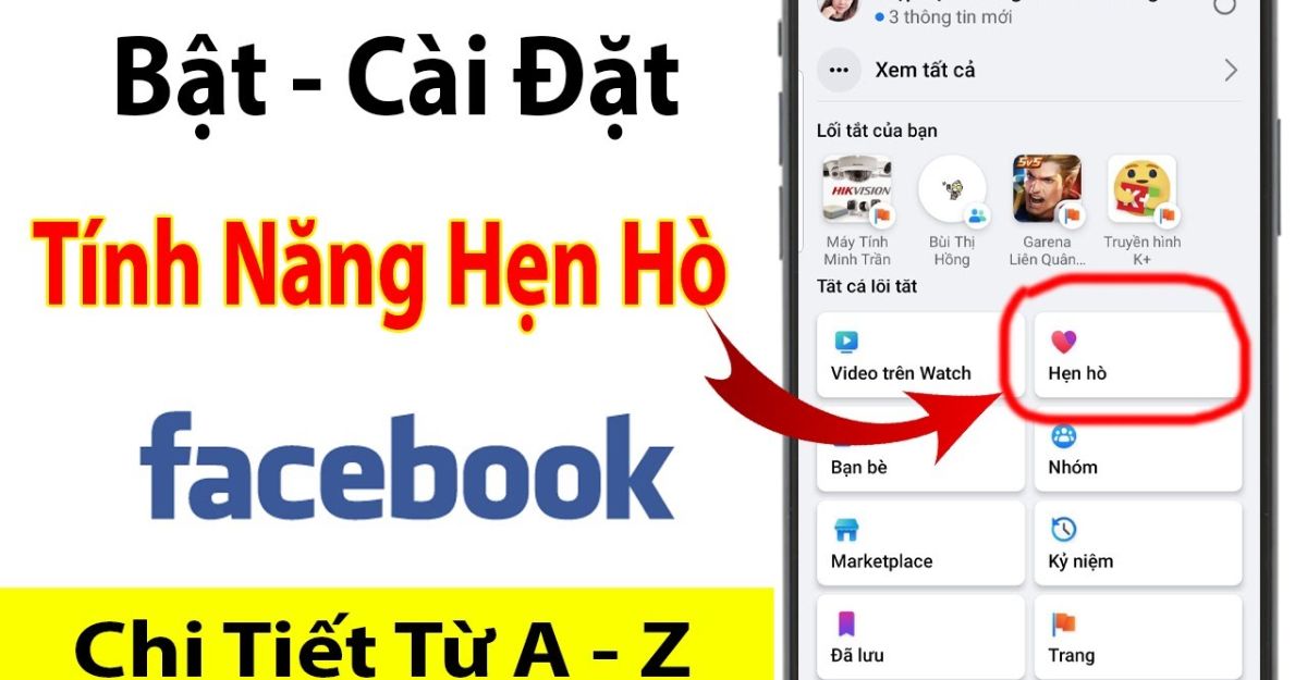 cách bật hẹn hò trên facebook bằng điện thoại