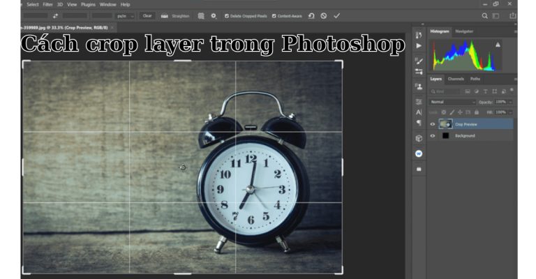 cách crop layer trong Photoshop