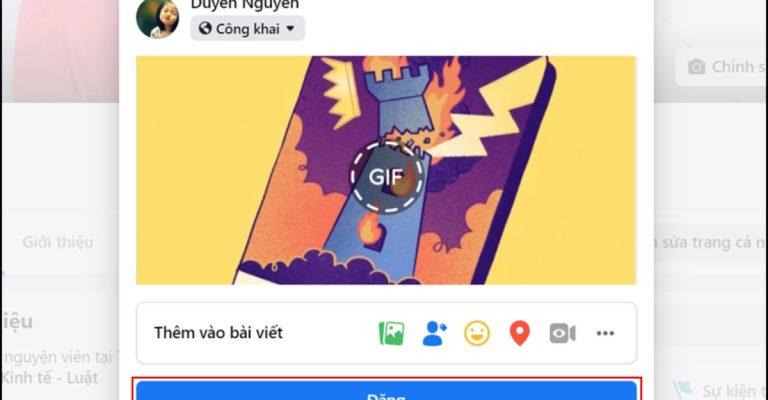 cách đăng ảnh gif lên fanpage