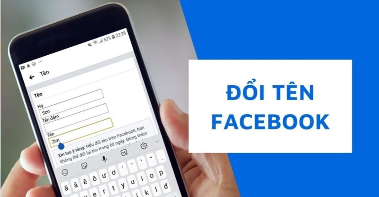 cách đổi tên trang cá nhân facebook