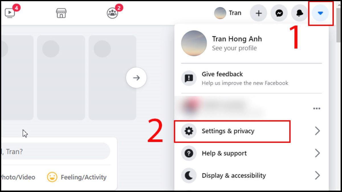 cách đổi tên trang cá nhân facebook trên máy tính