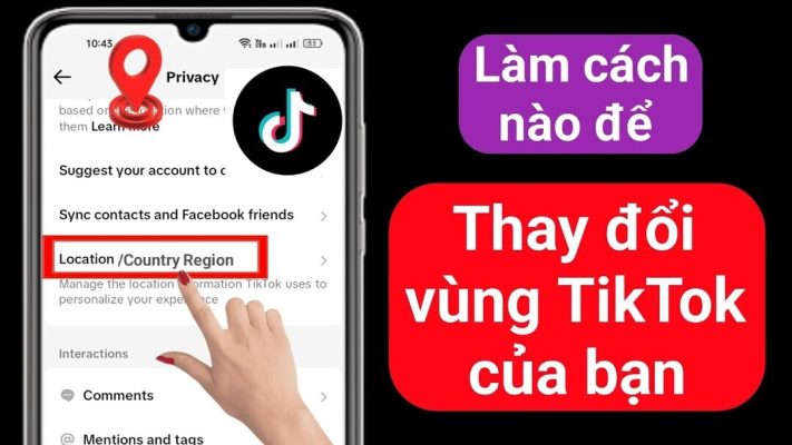 cách đổi vùng Tiktok