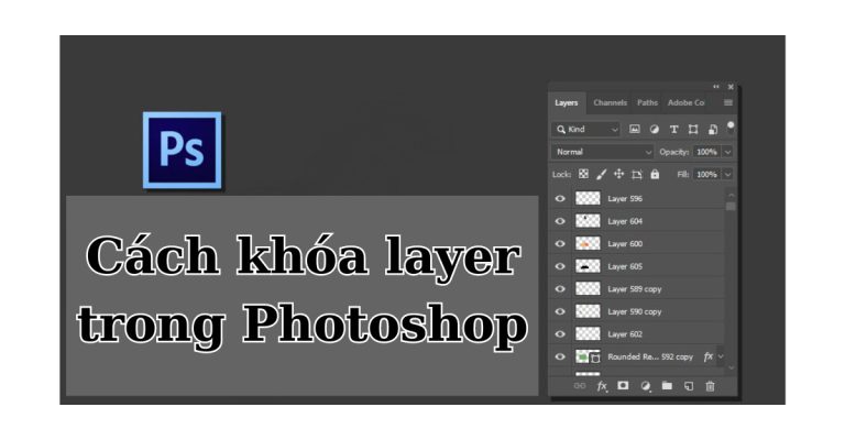 cách khóa layer trong Photoshop