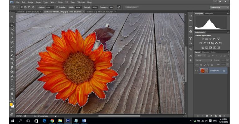 cách làm mềm vùng chọn trong Photoshop