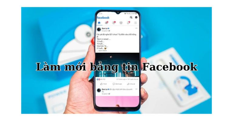 cách làm mới bảng tin facebook