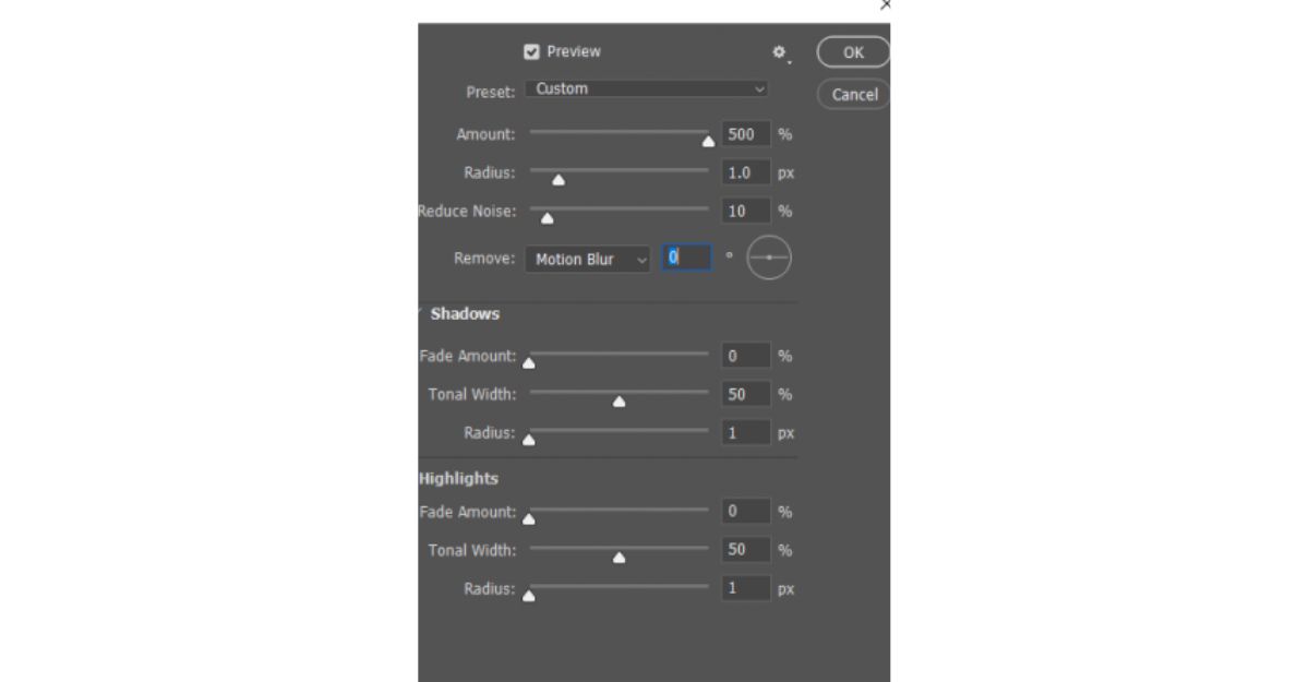 Cách làm rõ nét chữ trong Photoshop bằng công cụ Sharpen