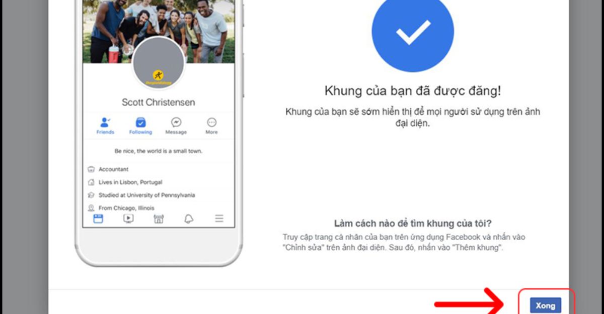 cách thêm khung cho ảnh đại diện facebook trực tiếp trên ứng dụng