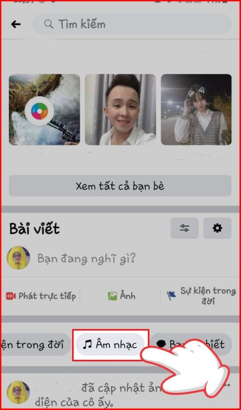 cách thêm nhạc trên trang cá nhân facebook bằng điện thoại
