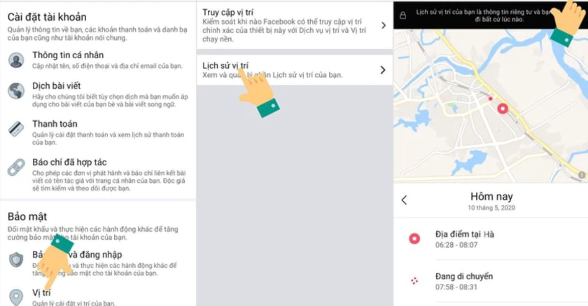 cách tìm vị trí facebook của người khác