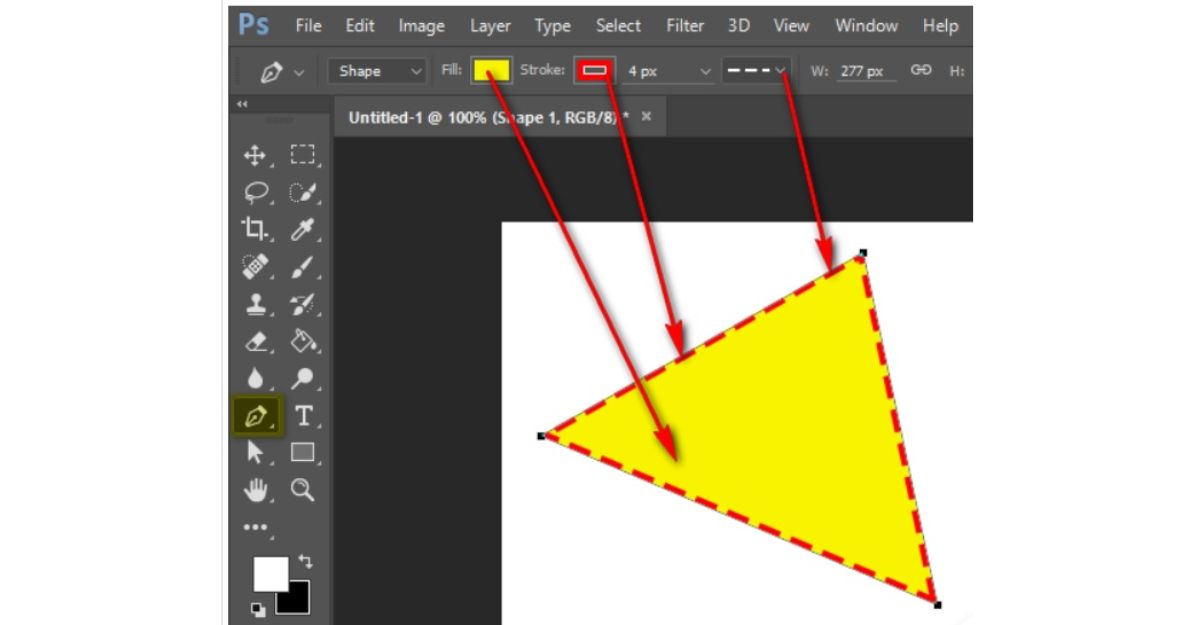 Cách vẽ hình trong Photoshop cs6 bằng Pen Tool