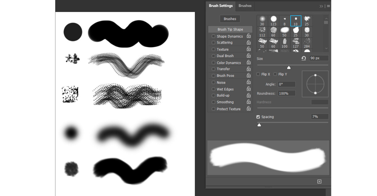 Cách vẽ tóc bằng Photoshop với Brush Tool