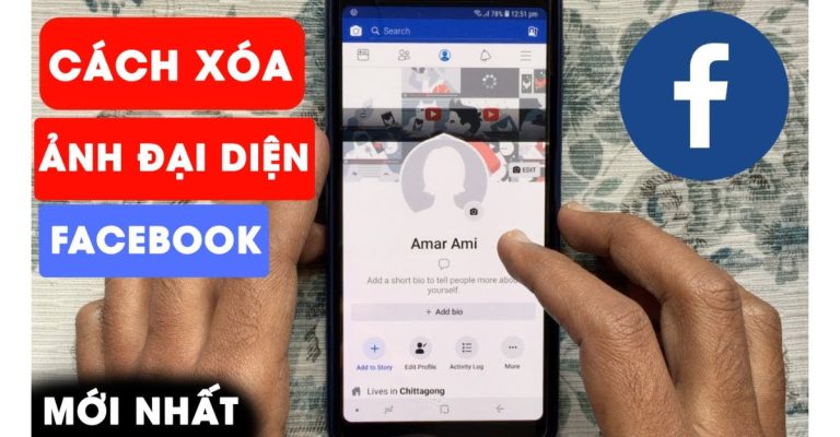 cách xóa ảnh đại diện trên facebook