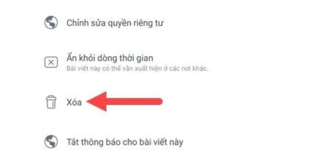 cách xóa video phát trực tiếp trên facebook bằng điện thoại