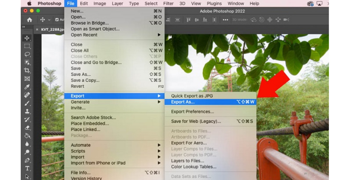 Cách xuất ảnh Photoshop chất lượng cao
