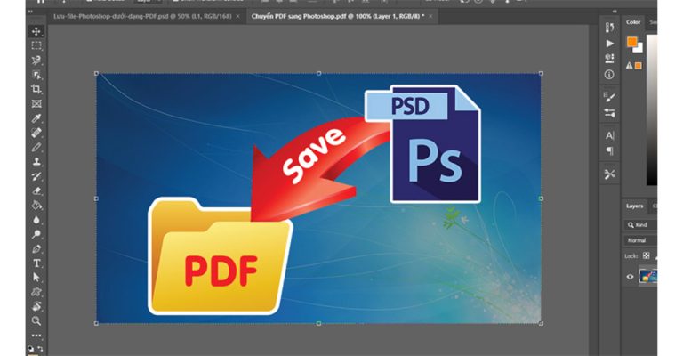 cách xuất file pdf trong Photoshop