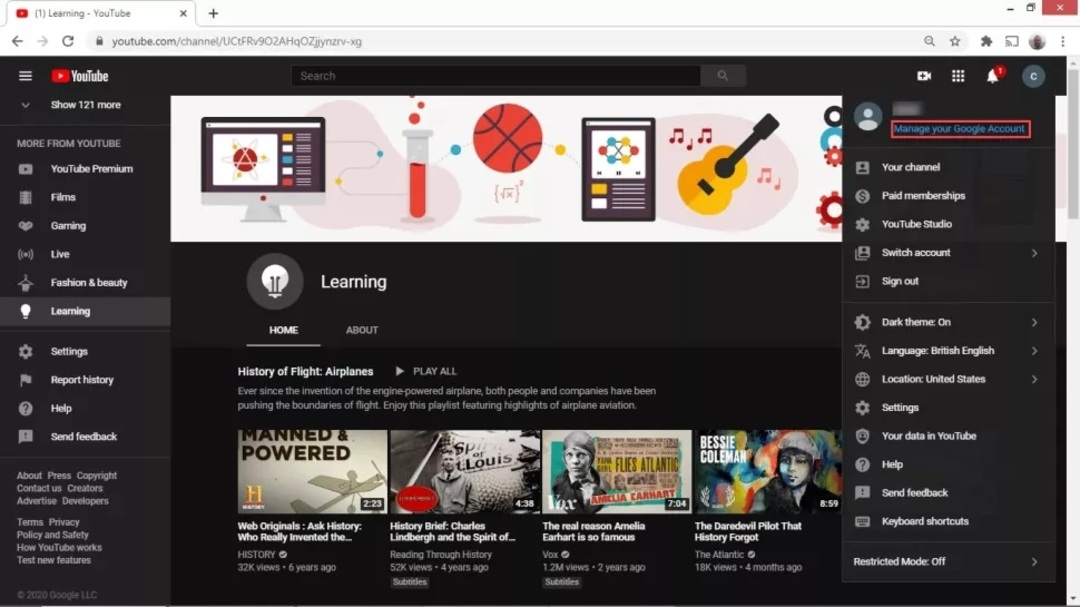 cài đặt mật khẩu youtube