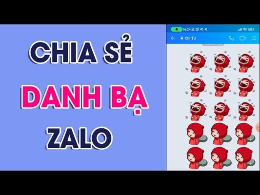 chia sẻ danh bạ zalo