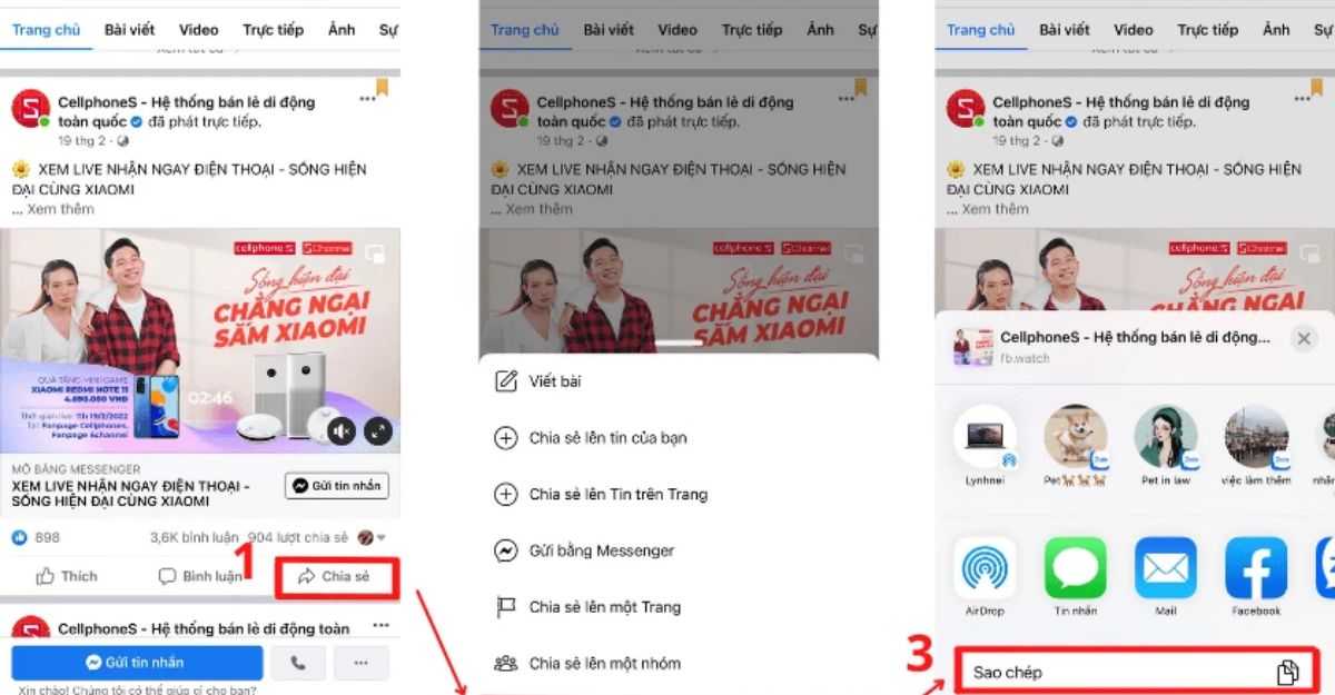 chia sẻ video trực tiếp trên facebook bằng đường dẫn url