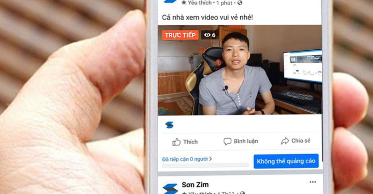 chia sẻ video trực tiếp trên facebook từ bài đăng của người khác