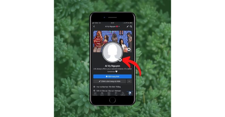 chỉnh ảnh đại diện facebook
