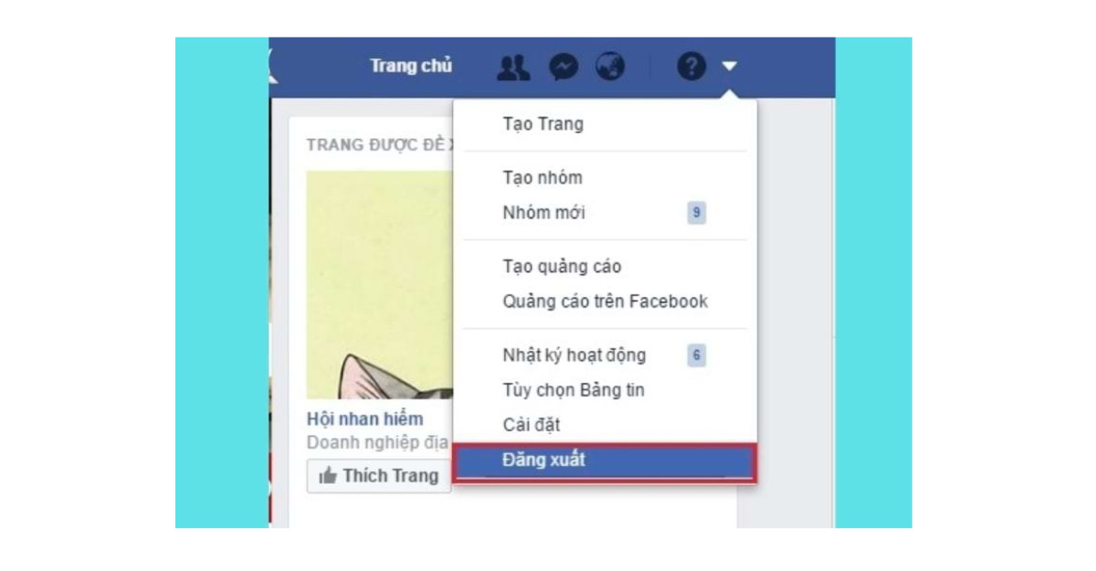 Đăng xuất và đăng nhập lại