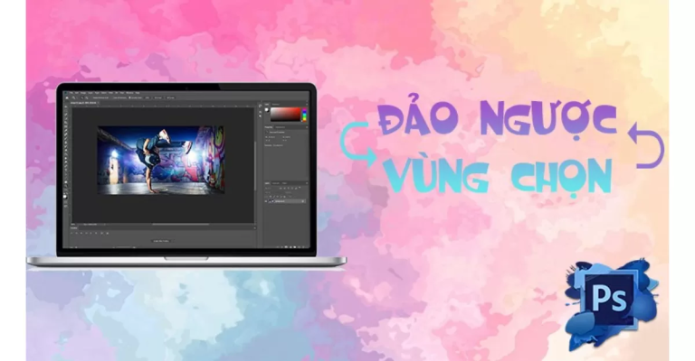 đảo ngược vùng chọn photoshop limoseo