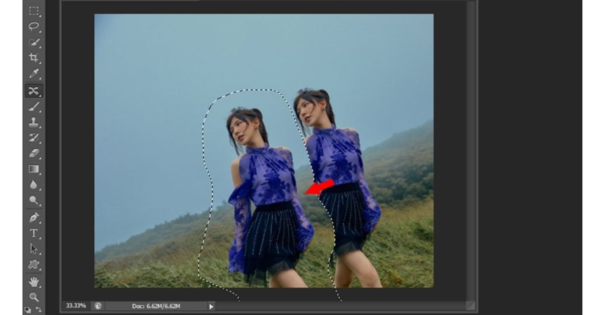 Di chuyển vùng chọn trong Photoshop là gì?