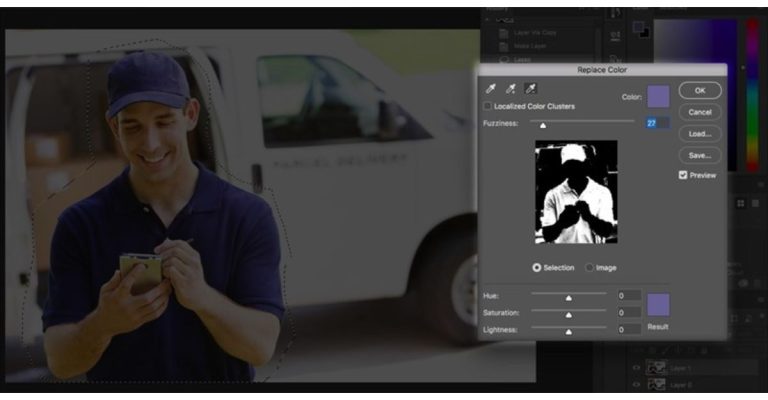 đổi màu layer trong Photoshop