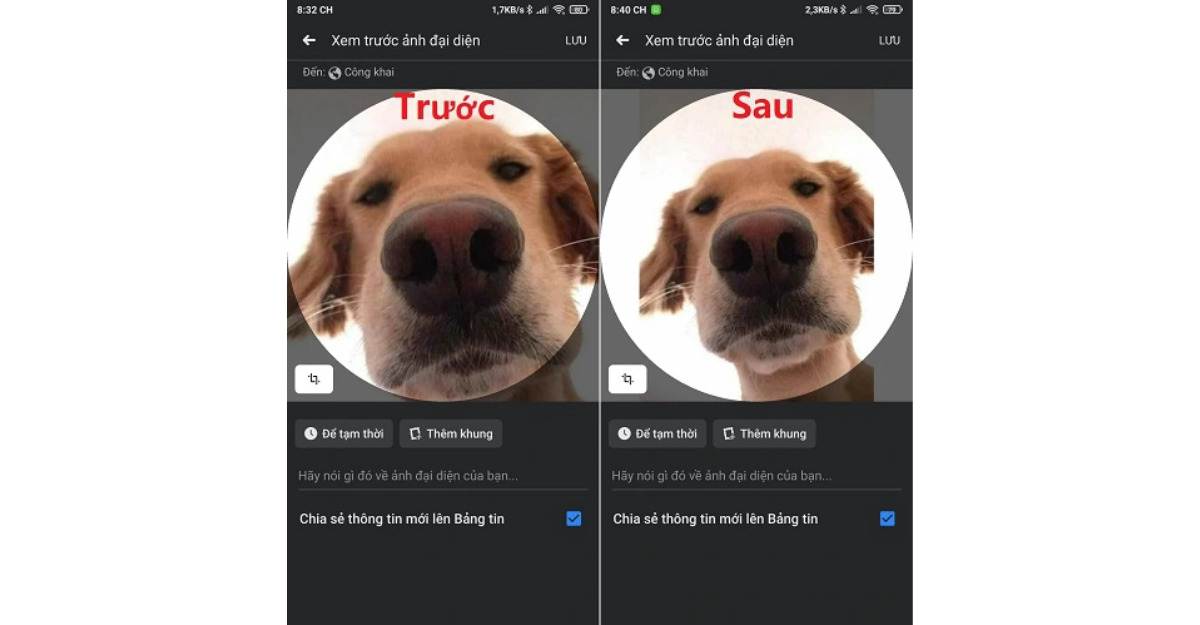 Hướng dẫn cách đặt ảnh đại diện Facebook không bị cắt trên điện thoại